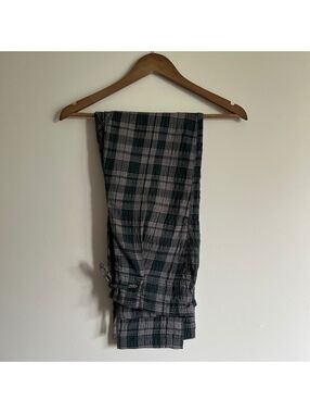 Free People Plaid Drawstring Pants Size 0